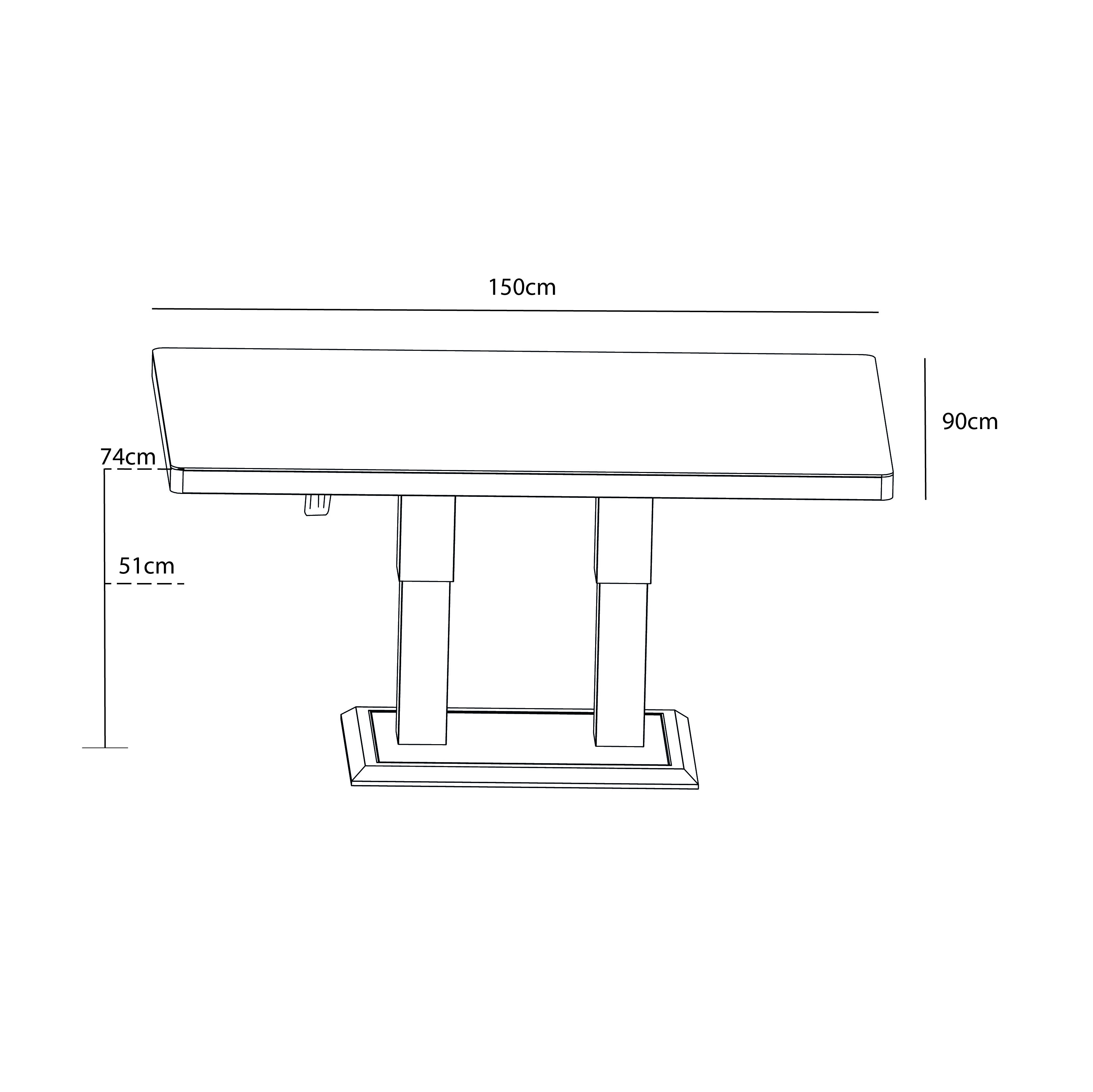 Orka 3 Seat Lounge Set dimensions